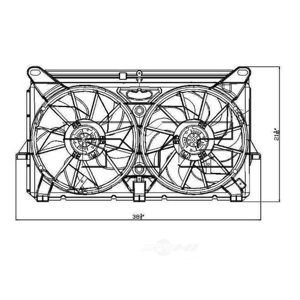 Tyc 622230 Dual Radiator And Condenser Fan Assembly 622230 - main
